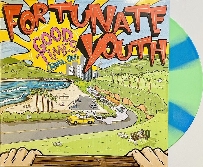 Fortunate Youth - Good Times (Roll On) [LP] green and blue pinwheel colored vinyl