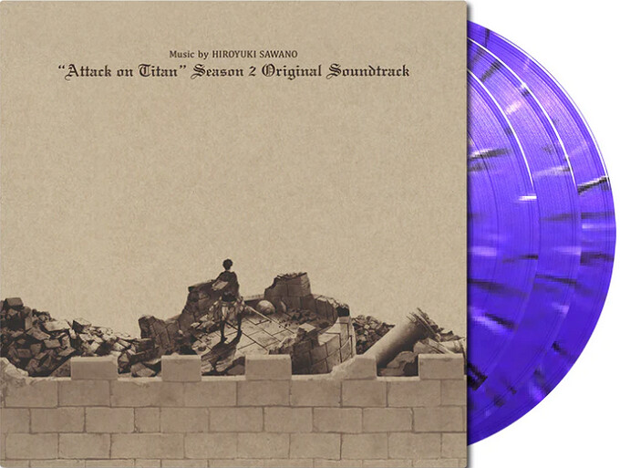 Hiroyuki Sawano - Attack On Titan Season 2: Soundtrack [3LP] limited purple &amp; white splatter colored vinyl