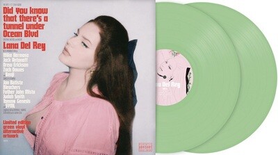 Lana Del Rey - Did You Know That There&#39;s a Tunnel Under Ocean Blvd [2LP] light green colored vinyl, indie-retail exclusive
