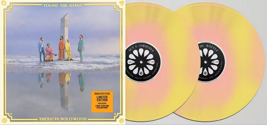 Young The Giant - American Bollywood [2LP] exclusive opaque pink/yellow colored vinyl