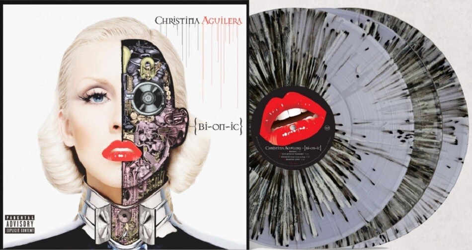 Christina Aguilera - Bionic [3LP] exclusive black and grey splatter colored vinyl