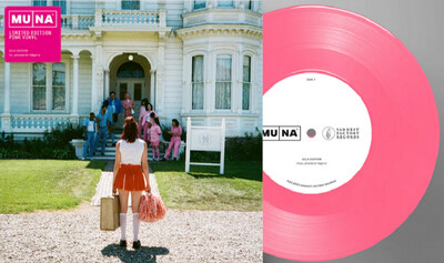 MUNA &amp; Phoebe Bridgers - Silk Chiffon [7&quot;] limited opaque pink colored vinyl