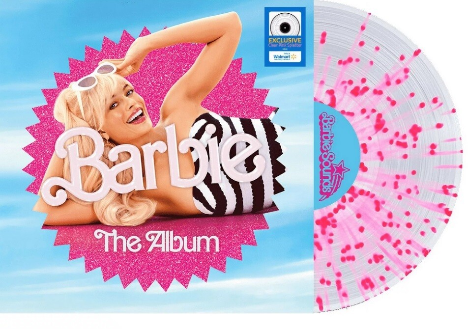 Various Artists - Barbie: The Album OST [LP] exclusive clear pink splatter colored vinyl + poster
