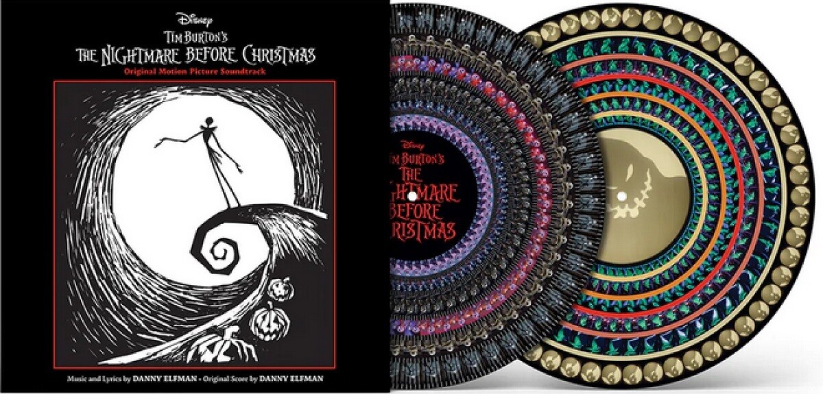 Various Artists / Danny Elfman - Tim Burton&#39;s The Nightmare Before Christmas Soundtrack [2LP] zoetrope picture disc