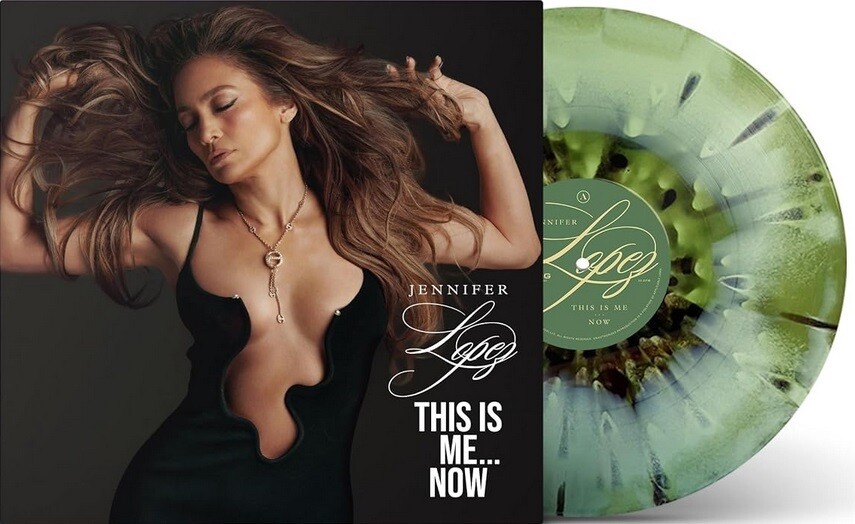 Jennifer Lopez - This is Me…Now [LP] exclusive forest green/custard with black splatter colored vinyl