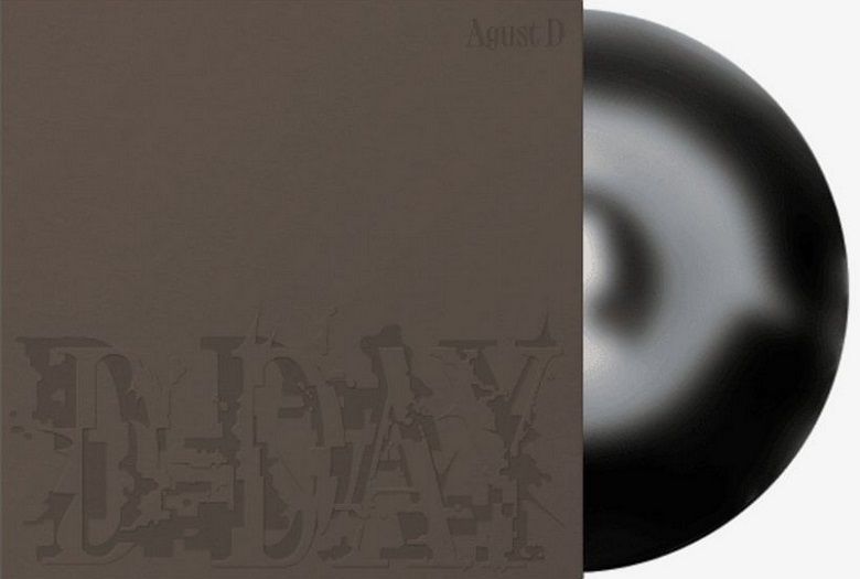 Agust D - D-Day [LP] black and white swirl colored vinyl