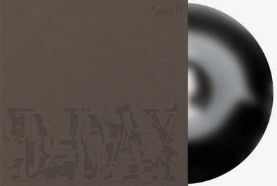 Agust D - D-Day [LP] black and white swirl colored vinyl