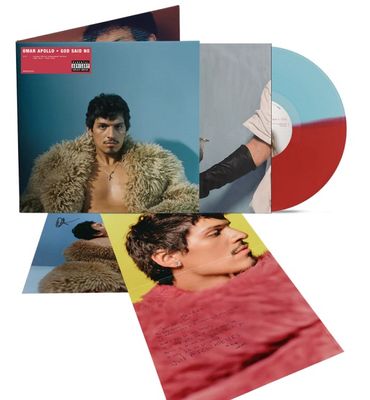 Omar Apollo - God Said No [LP] blue and red split colored vinyl, signed