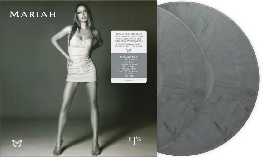 Mariah Carey - #1s [2LP] metallic silver and black swirl colored vinyl