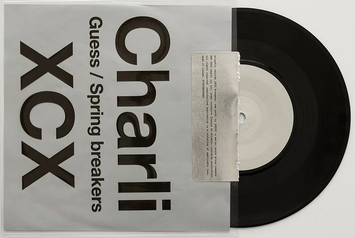 Charli XCX - Guess/Spring Breakers [7&quot;] exclusive black vinyl, limited to 5000