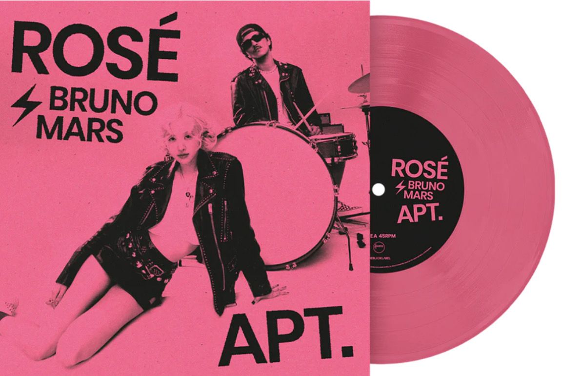 Rosé - Apt. feat. Bruno Mars [7&quot;] pink colored vinyl