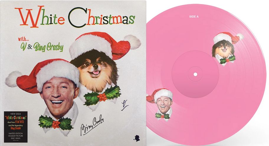 V (of BTS) x Bing Crosby - White Christmas [12&quot;] hot pink colored picture disc