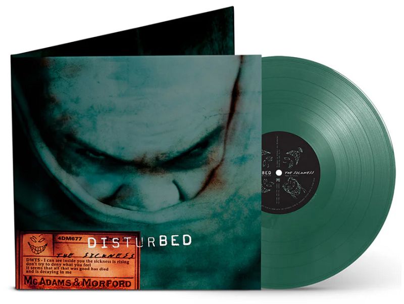 Disturbed - The Sickness [LP] limited green colored vinyl, anniversary edition