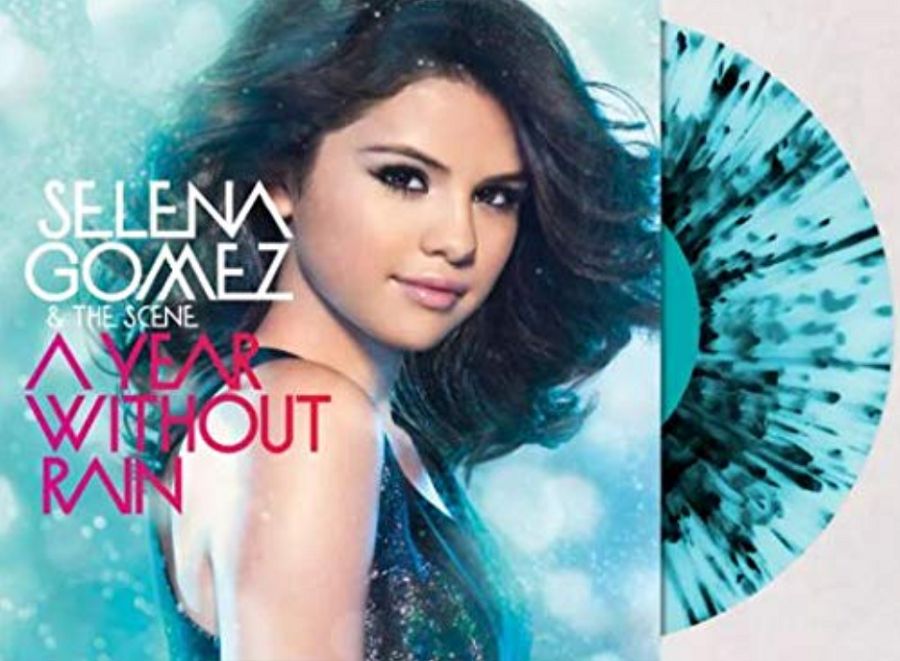 Selena Gomez &amp; The Scene - A Year Without Rain [LP] limited transparent ice blue with black splatter colored vinyl