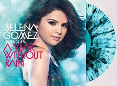 Selena Gomez &amp; The Scene - A Year Without Rain [LP] limited transparent ice blue with black splatter colored vinyl