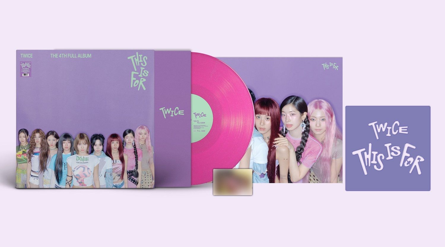TWICE - This Is For [LP] dragonfruit glitter colored vinyl *PRE-ORDER