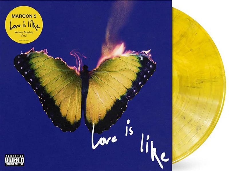 Maroon 5 - Love Is Like [LP] yellow marble colored vinyl *PRE-ORDER