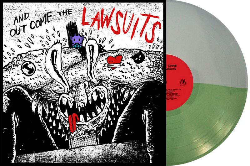 Various Artists - And Out Comes The Lawsuits [LP] silver and green split colored vinyl *PRE-ORDER