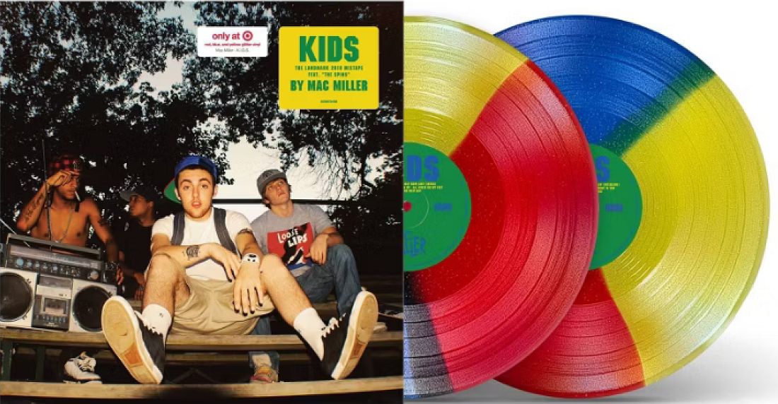 Mac Miller - K.I.D.S. [2LP] exclusive red/blue/yellow glitter colored vinyl *PRE-ORDER