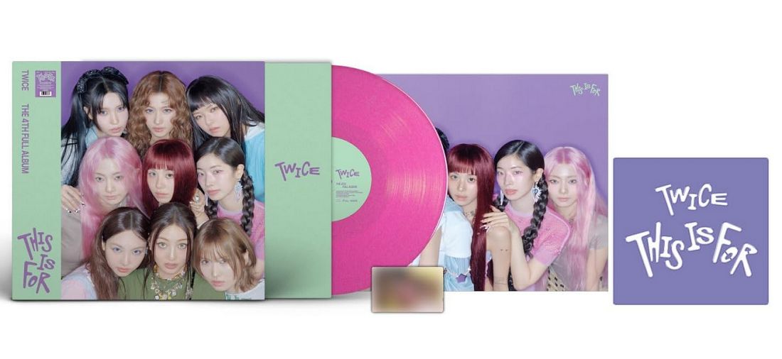 TWICE - This Is For [LP] dragonfruit glitter colored vinyl