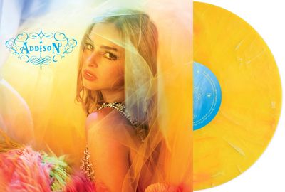 Addison Rae - Addison [LP] yellow marble colored vinyl