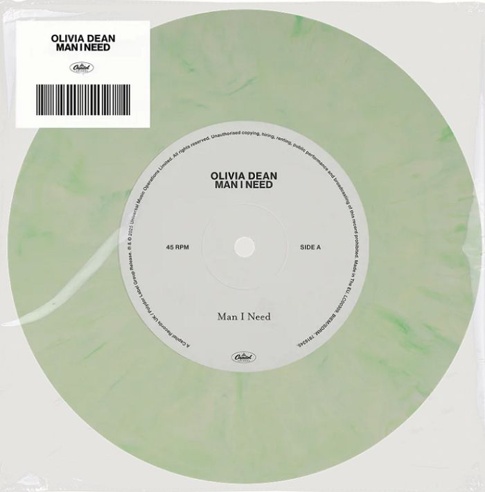 Olivia Dean - Man I Need [7&quot;] exclusive light green marble colored vinyl *PRE-ORDER