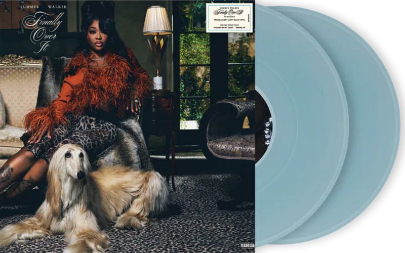 Summer Walker - Finally Over It [2LP] translucent light blue colored vinyl, with signed insert *PRE-ORDER