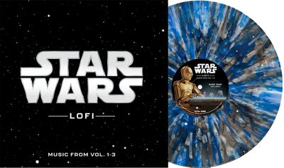 Various Artists - Star Wars Lofi: Music From Vol. 1-3 [LP] translucent grey with blue and white splatter colored vinyl