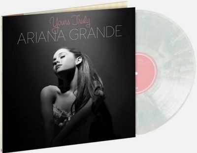 Ariana Grande - Yours Truly [LP] exclusive clear and white swirl colored vinyl