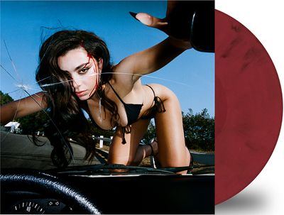 Charli XCX - CRASH [LP] red and black marble colored vinyl