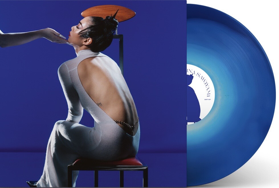 Rina Sawayama - Hold The Girl [LP] alternate artwork, opaque white and cobalt blue colored vinyl
