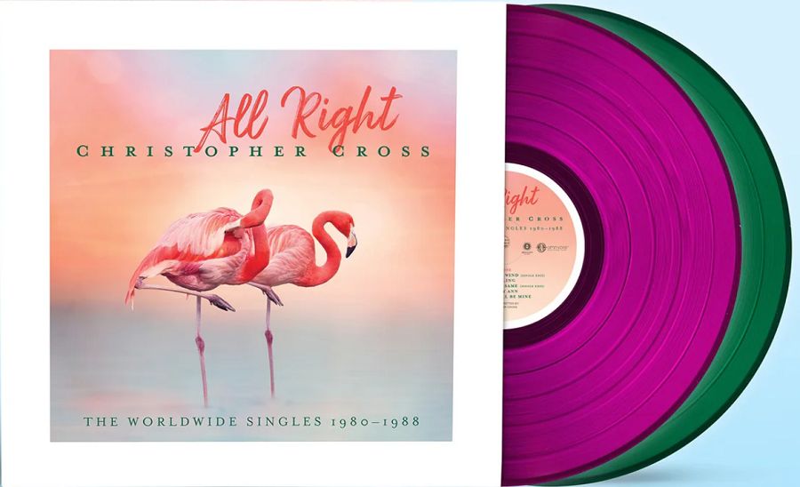 Christopher Cross - All Right: The Worldwide Singles 1980-1988 [2LP] pink and green colored vinyl