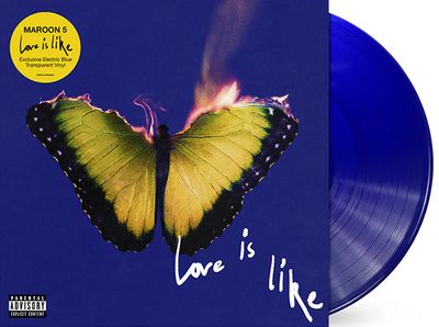 Maroon 5 - Love Is Like [LP] transparent electric blue colored vinyl + signed insert, indie-retail exclusive *PRE-OWNED