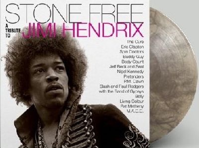 Various Artists - Stone Free: A Tribute To Jimi Hendrix [LP] Rocktober 2020 clear and black mixed colored vinyl