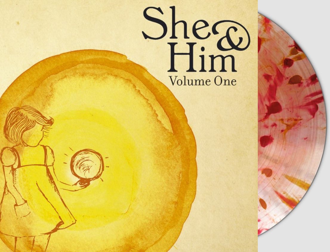 She &amp; Him - She &amp; Him Volume 1 [LP] orange and red swirl colored vinyl
