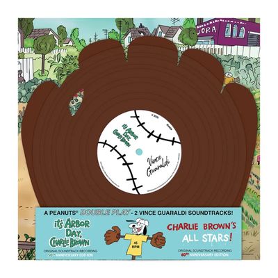 Vince Guaraldi - It's Arbor Day, Charlie Brown / Charlie Brown's All Stars! (Original Soundtrack Recordings)[10"] RSD exclusive baseball and gloved shaped colored vinyl