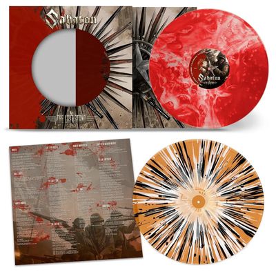 Sabaton - The Last Stand [2LP] anniversary edition bloodstone marble and spartan sunset colored vinyl, indie-retail exclusive