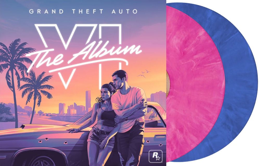 Various Artists - Grand Theft Auto VI: The Album [2LP] pink and blue marble colored vinyl, indie-retail exclusive *PRE-ORDER