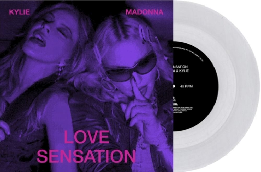 Madonna &amp; Kylie - Love Sensation [7"] clear vinyl *PRE-ORDER