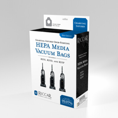 Riccar R25 Charcoal-Infused HEPA Media Bags