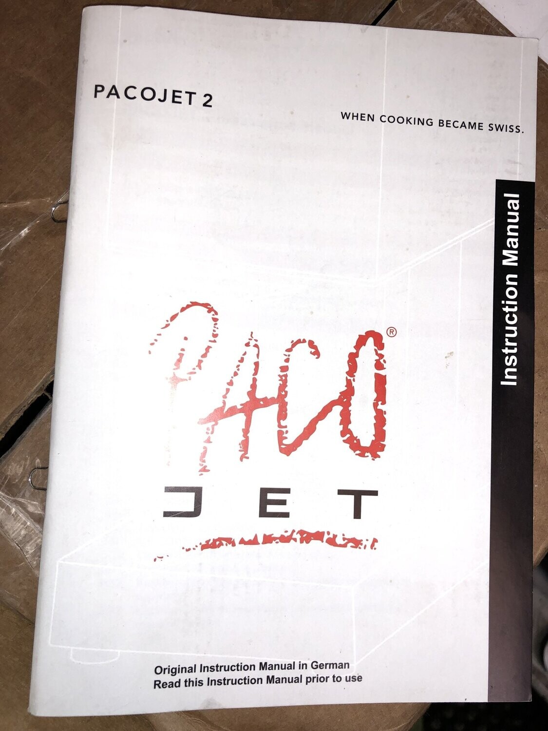 Pacojet 2: Use and Care Book