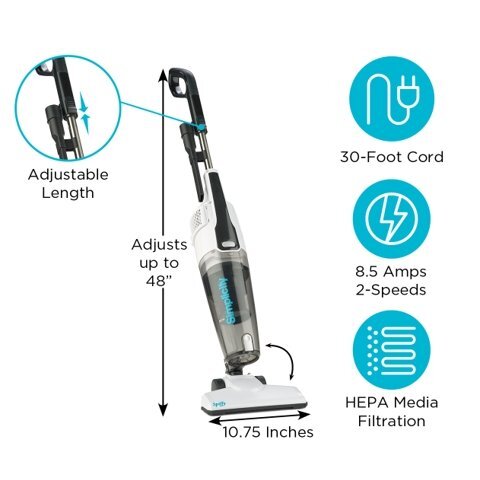 Spiffy Bagless Stick Vacuum