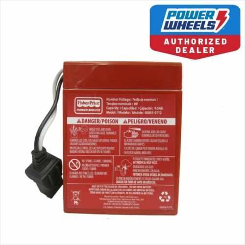 Power Wheels Y5014 Fisher Price Lil Dune Racer 6 Volt Red Battery Genuine
