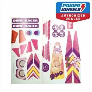 Power Wheels Y9367 Barbie Dune Racer Label Decal Sheet