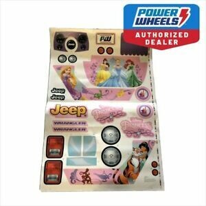 Power wheels Disney Princess Jeep Wrangler FLC45 Decal
