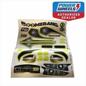 Power Wheels 3900-6017 Sticker Boomeeang Decal  FLC33