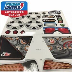 Power Wheels CBX26 Lawn Tractor Decal Label Sheet peg pereg