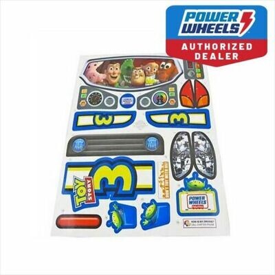 Power Wheels V3298 Toy Story Decal Label Sheet