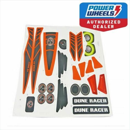 Power Wheels CDF93 Dune Racer Label Decal Sheet Genuine
