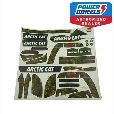 ​Power Wheels CGY61 Camo Arctic Cat Decal Label Sheet
